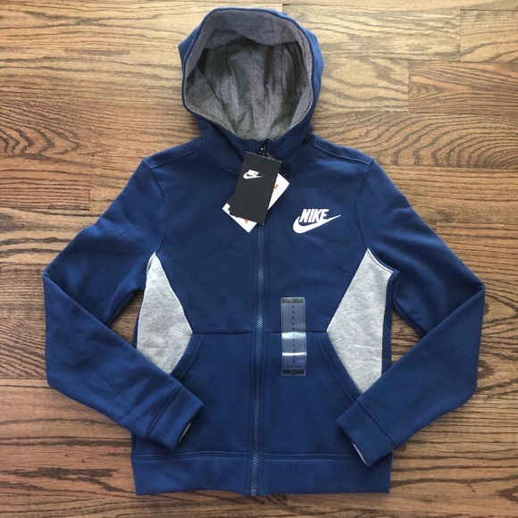 NIKE Boy Full Zipper Hoodie Sweater/Sweatshirt - Picture 3 of 12